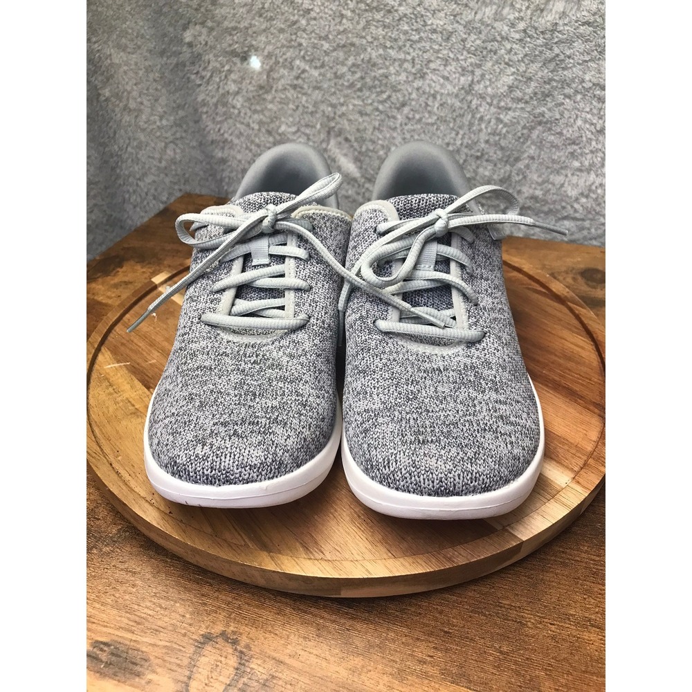 Kizik Madrid Eco Knit Sneakers M 7.5 W 9 Wide Grey Hands-Free Slip On Shoes